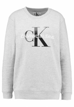 Calvin Klein Jeans CORE MONOGRAM LOGO - Sweatshirt - Light Grey Heather -Calvin Klein Elegant Magasin 4bf0c4f4ed8c4498a756b79abc65aab1