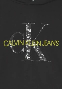 Calvin Klein Jeans MONOGRAM NOISE HOODIE - Sweatshirt - Black -Calvin Klein Elegant Magasin 4d9a1af5cb7f40a1809c86c8a8660ac8