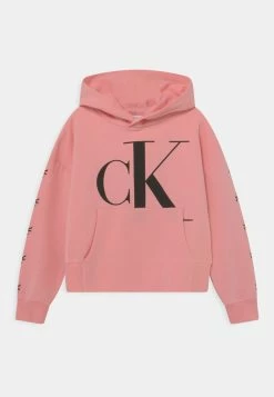 Calvin Klein Jeans MINI MONOGRAM HOODIE - Sweatshirt - Soft Berry