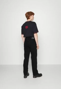 Calvin Klein Jeans STRAIGHT - Jean Droit - Denim Black -Calvin Klein Elegant Magasin 4dde830f192443f9b74430b2f378c392