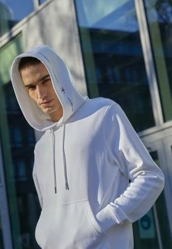 Calvin Klein Jeans REPEAT LOGO HOODIE UNISEX - Sweatshirt - White -Calvin Klein Elegant Magasin 4e94fe753f11417eb9ffcb408b78add5