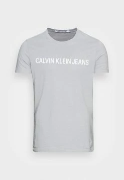 Calvin Klein Jeans INSTITUTIONAL - T-shirt Imprimé - Marble Grey -Calvin Klein Elegant Magasin 4eb9d68e2e0849f7b3a7337d9610ec22