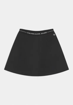 Calvin Klein Jeans INTARSIA LOGO - Minijupe - Black