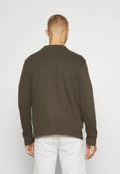 Calvin Klein Jeans MICRO BRANDING - T-shirt à Manches Longues - Black Olive -Calvin Klein Elegant Magasin 4f5602256ad44cf3b7c36c2eabe2c43b