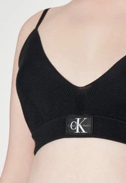 Calvin Klein Jeans BADGE RALETTE - Débardeur - Black -Calvin Klein Elegant Magasin 4f57b902dc5641c38ba2087487dbeef3