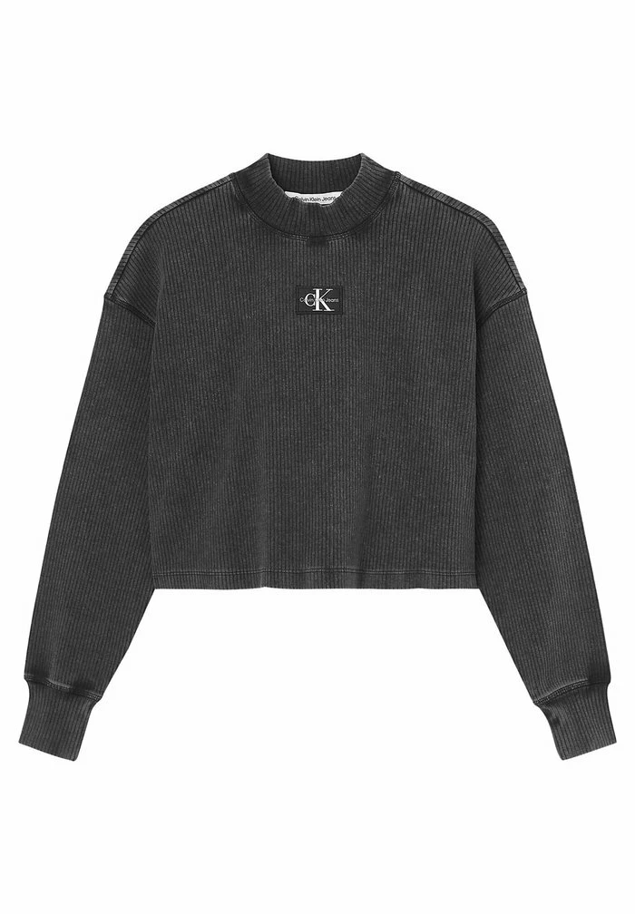 Calvin Klein Jeans Sweatshirt - Washed Black 5 Calvin Klein Jeans Sweatshirt - Washed Black – Image 5