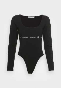 Calvin Klein Jeans REPEAT LOGO SQUARE NECK BODY - T-shirt à Manches Longues - Black 8 Calvin Klein Jeans REPEAT LOGO SQUARE NECK BODY - T-shirt à Manches Longues - Black -Calvin Klein Elegant Magasin 4ff2414da1ea4b7f8126e3835db20951