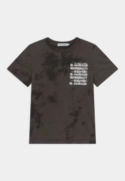 Calvin Klein Jeans CLOUD GRAFFITI - T-shirt Imprimé - Black/ Grey