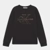 Calvin Klein Jeans MONOGRAM OUTLINE - Sweatshirt - Black