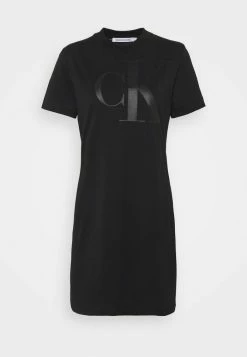 Calvin Klein Jeans DRESS UPSCALE - Robe En Jersey - Black