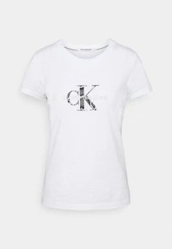Calvin Klein Jeans MONOGRAM TEE - T-shirt Imprimé - White 10 Calvin Klein Jeans MONOGRAM TEE - T-shirt Imprimé - White -Calvin Klein Elegant Magasin 525ba0808d514c2091eafbaea883a749