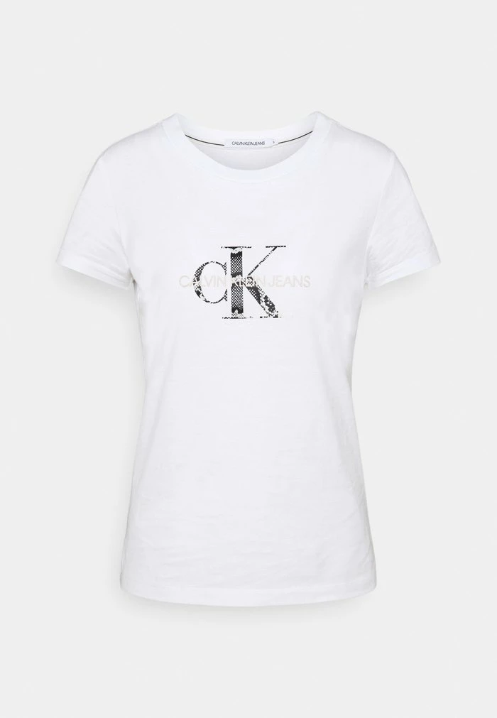 Calvin Klein Jeans MONOGRAM TEE - T-shirt Imprimé - White 5 Calvin Klein Jeans MONOGRAM TEE - T-shirt Imprimé - White â Image 5