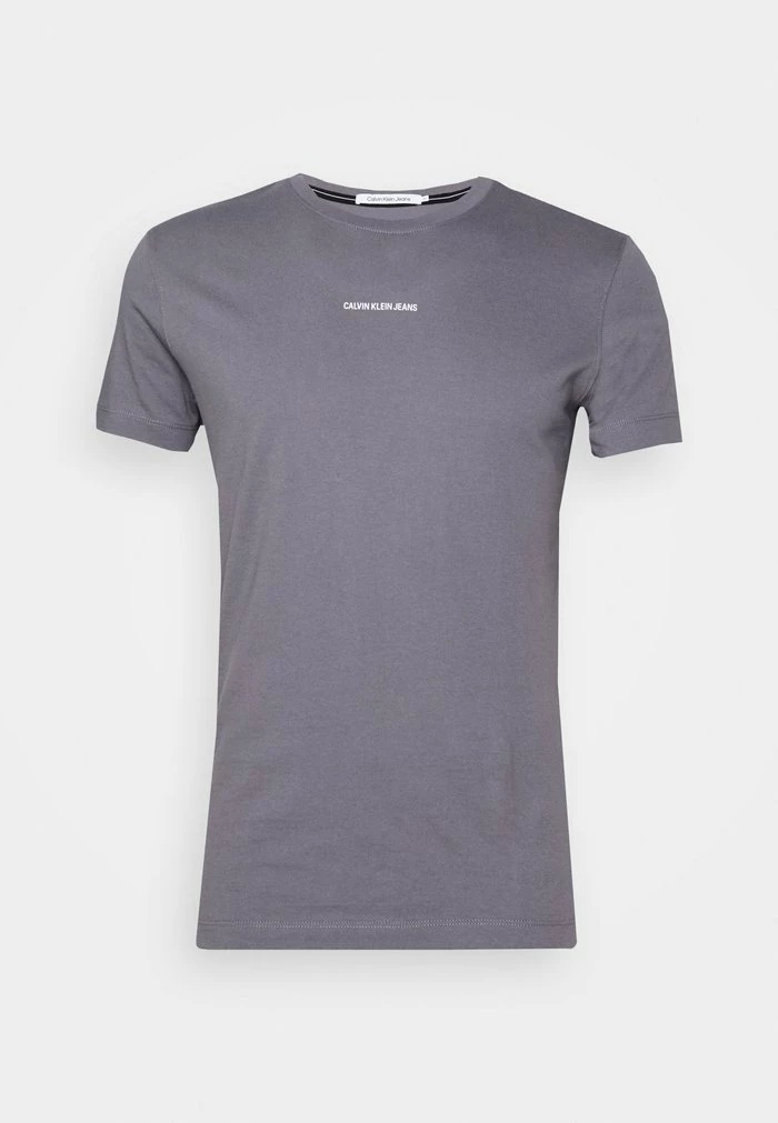 Calvin Klein Jeans MICRO BRANDING ESSENTIAL TEE - T-shirt Basique - Fossil Grey 4 Calvin Klein Jeans MICRO BRANDING ESSENTIAL TEE - T-shirt Basique - Fossil Grey – Image 4