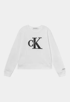 Calvin Klein Jeans MONOGRAM - Sweatshirt - Bright White