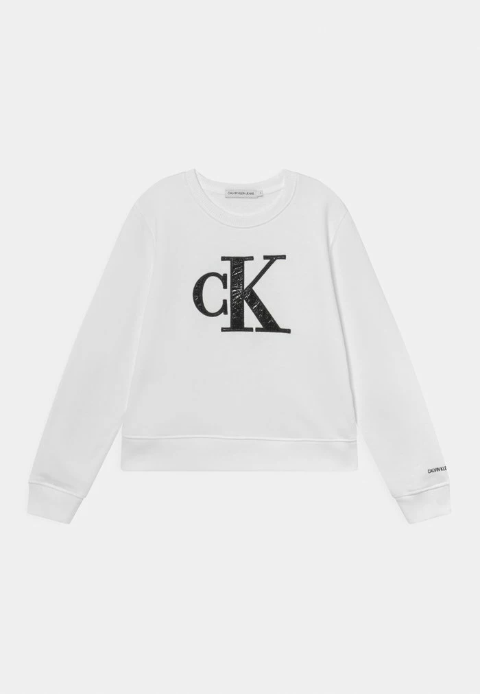 Calvin Klein Jeans MONOGRAM - Sweatshirt - Bright White 1 Calvin Klein Jeans MONOGRAM - Sweatshirt - Bright White