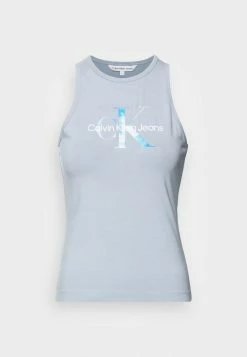 Calvin Klein Jeans AQUA SEASONAL TANK - Débardeur - Silver Sky -Calvin Klein Elegant Magasin 5386cd413f5345bdafc9c52fcae349e5