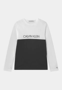 Calvin Klein Jeans BLOCK - T-shirt à Manches Longues - Black
