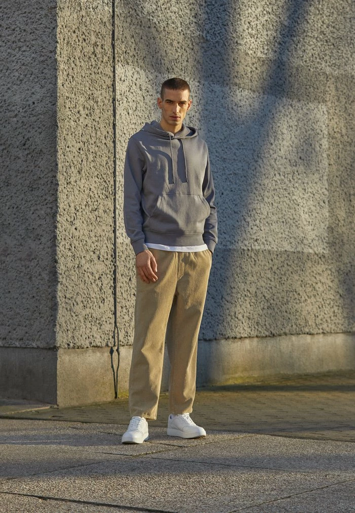 Calvin Klein Jeans REPEAT LOGO HOODIE UNISEX - Sweatshirt - Fossil Grey 1 Calvin Klein Jeans REPEAT LOGO HOODIE UNISEX - Sweatshirt - Fossil Grey