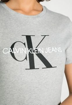 Calvin Klein Jeans CORE MONOGRAM LOGO - T-shirt Imprimé - Light Grey Heather -Calvin Klein Elegant Magasin 5580314a7fe04aed8f179ef72687c358