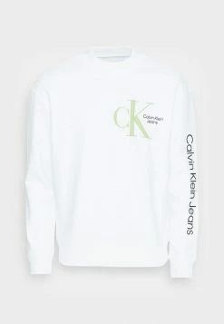 Calvin Klein Jeans DYNAMIC CREW NECK UNISEX - Sweatshirt - Bright White -Calvin Klein Elegant Magasin 5639d6fab27343858f0a3e3f867e3fec