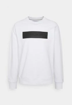 Calvin Klein Jeans BLOCKING LOGO CREW NECK - Sweatshirt - White -Calvin Klein Elegant Magasin 58301c924c814415b4146ed9e5a3e925