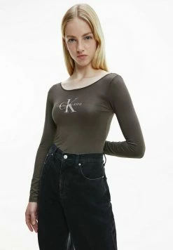 Calvin Klein Jeans T-shirt Imprimé - Black Olive