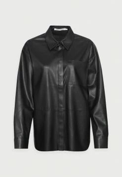 Calvin Klein Jeans OVERSHIRT - Veste En Similicuir - Black -Calvin Klein Elegant Magasin 59d20ffcd29344b4bc2aa71c155ff4e6
