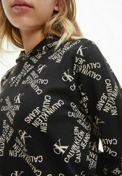 Calvin Klein Jeans Sweat à Capuche - Logo Ck Monogram Aop Black/muslin -Calvin Klein Elegant Magasin 5b0e4ff854af4c44a6744912e8faf130