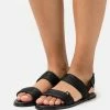 Calvin Klein Jeans FLAT TWOSTRAPS - Sandales - Black
