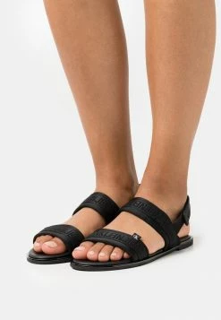 Calvin Klein Jeans FLAT TWOSTRAPS - Sandales - Black
