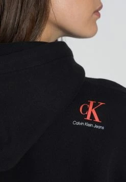 Calvin Klein Jeans OVERSIZED HOODIE DRESS - Robe De Jour - Black -Calvin Klein Elegant Magasin 5b5ac181aeaa4f8bbc99729a224a78aa