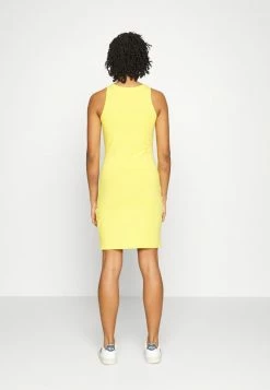 Calvin Klein Jeans SEASONAL MONOGRAM TANK DRESS - Robe En Jersey - Super Lemon -Calvin Klein Elegant Magasin 5ca22aab89cf4324ad2531801f54d320
