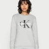 Calvin Klein Jeans CORE MONOGRAM LOGO - Sweatshirt - Light Grey Heather