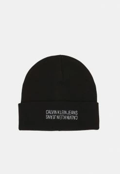 Calvin Klein Jeans MIRROR LOGO BEANIE UNISEX - Bonnet - Black