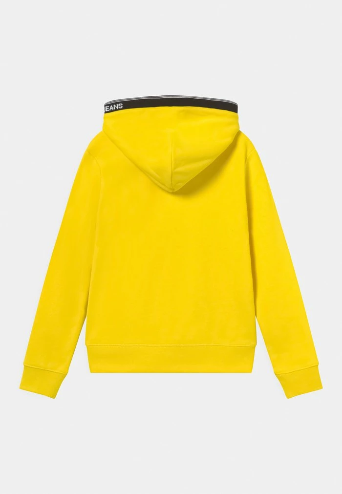 Calvin Klein Jeans INTARSIA HOODIE - Sweatshirt - Bright Sunshine 2 Calvin Klein Jeans INTARSIA HOODIE - Sweatshirt - Bright Sunshine – Image 2