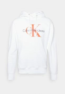 Calvin Klein Jeans SEASONAL MONOLOGO REGULAR HOODIE - Sweat à Capuche - Bright White