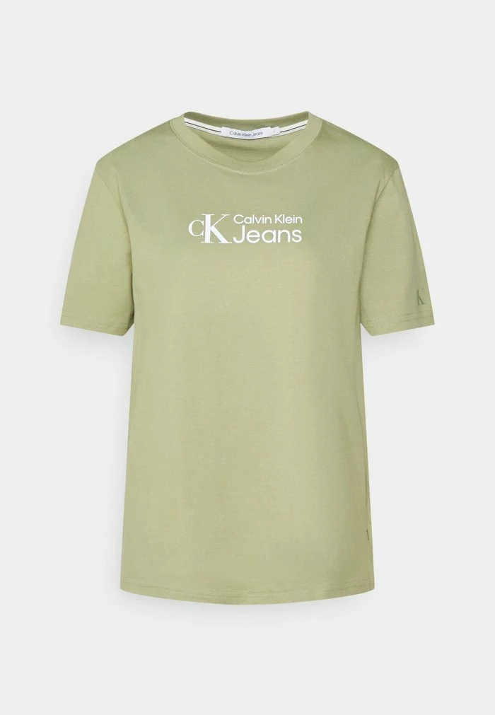 Calvin Klein Jeans URBAN LOGO TEE - T-shirt Imprimé - Faded Olive 1 Calvin Klein Jeans URBAN LOGO TEE - T-shirt Imprimé - Faded Olive