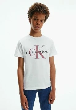 Calvin Klein Jeans MONOGRAM - T-shirt Imprimé - White Dusky Orchid -Calvin Klein Elegant Magasin 5ebc73f175374afe9b4d45161cf70116