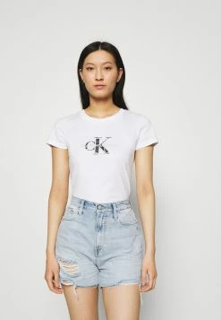 Calvin Klein Jeans MONOGRAM TEE - T-shirt Imprimé - White