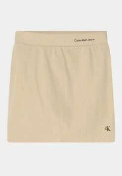 Calvin Klein Jeans IRREGULAR SKIRT - Minijupe - Muslin