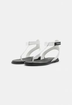 Calvin Klein Jeans FLAT TOE - Tongs - Bright White -Calvin Klein Elegant Magasin 603f27d813e4415b9363c0e872eb0562