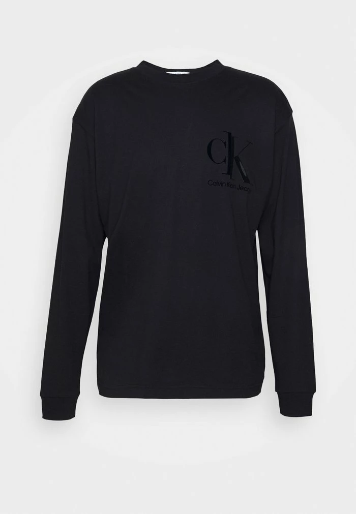 Calvin Klein Jeans SPLICED BACK GRAPHIC - T-shirt à Manches Longues - Black 5 Calvin Klein Jeans SPLICED BACK GRAPHIC - T-shirt à Manches Longues - Black – Image 5