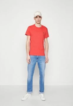 Calvin Klein Jeans MONOGRAM 2 PACK - T-shirt Basique - Eggshell/rhubarb Red -Calvin Klein Elegant Magasin 611b000a645b425194cbc68a4d820ce3