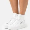 Calvin Klein Jeans FLATFORM - Baskets Montantes - Bright White
