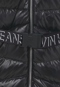 Calvin Klein Jeans BELTED LONG COAT - Doudoune - Black -Calvin Klein Elegant Magasin 61cff241c79f4b57835a3e1c5450cf8d