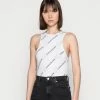 Calvin Klein Jeans LOGO BODY - Débardeur - White