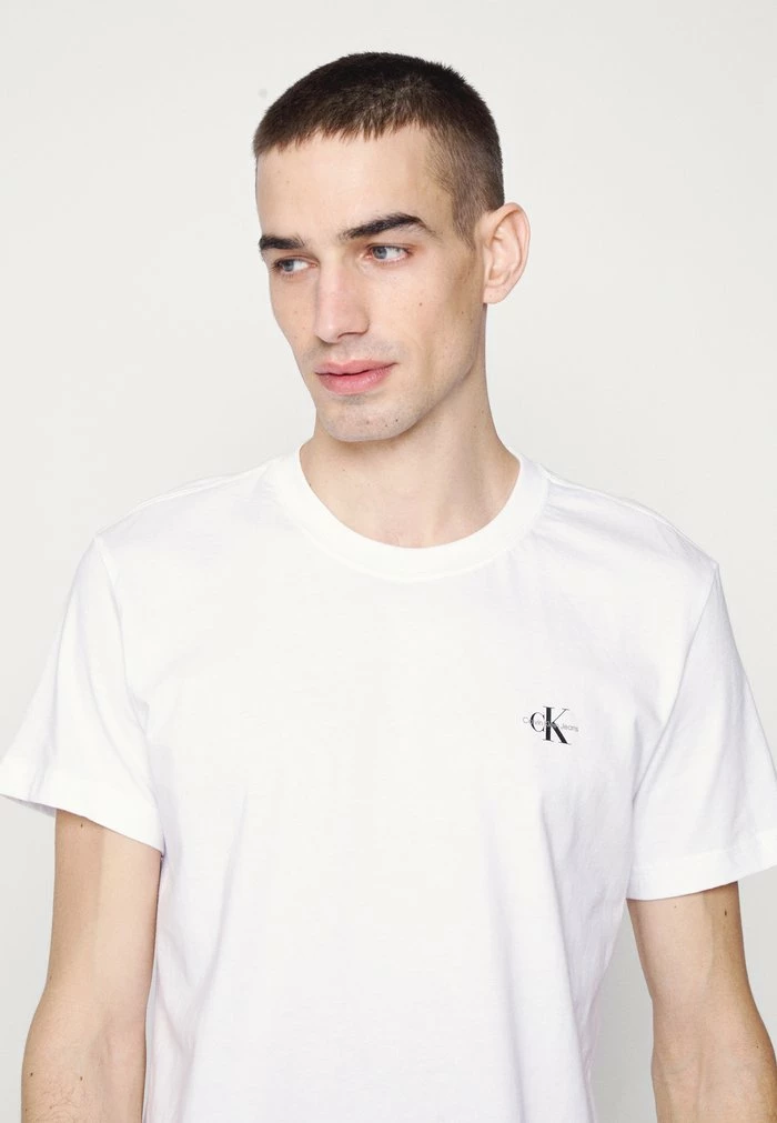 Calvin Klein Jeans MONOGRAM 2 PACK - T-shirt Basique - Black/bright White 8 Calvin Klein Jeans MONOGRAM 2 PACK - T-shirt Basique - Black/bright White – Image 8