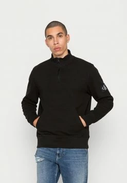 Calvin Klein Jeans BADGE HALF ZIP - Pullover - Black