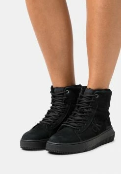 Calvin Klein Jeans CHUNKY CUPSOLE - Bottines à Lacets - Triple Black