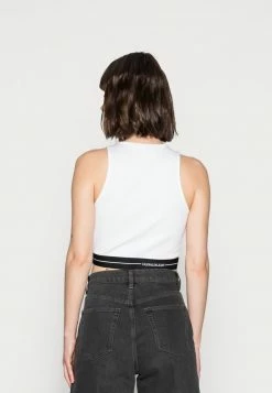 Calvin Klein Jeans MILANO TANK TOP - Débardeur - White -Calvin Klein Elegant Magasin 6526da924f2d4f048c01064a94137126 1